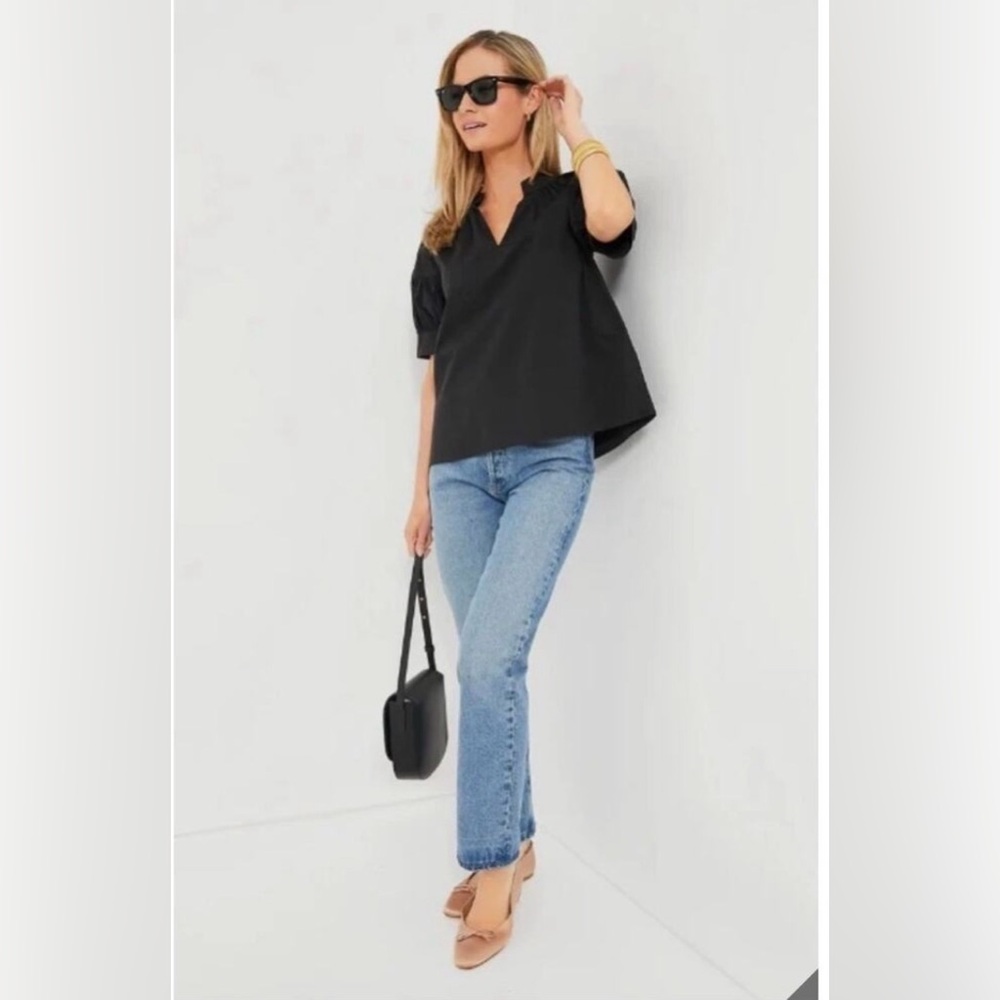 TUCKERNUCK Black Ruthie Blouse - NWT - Size M